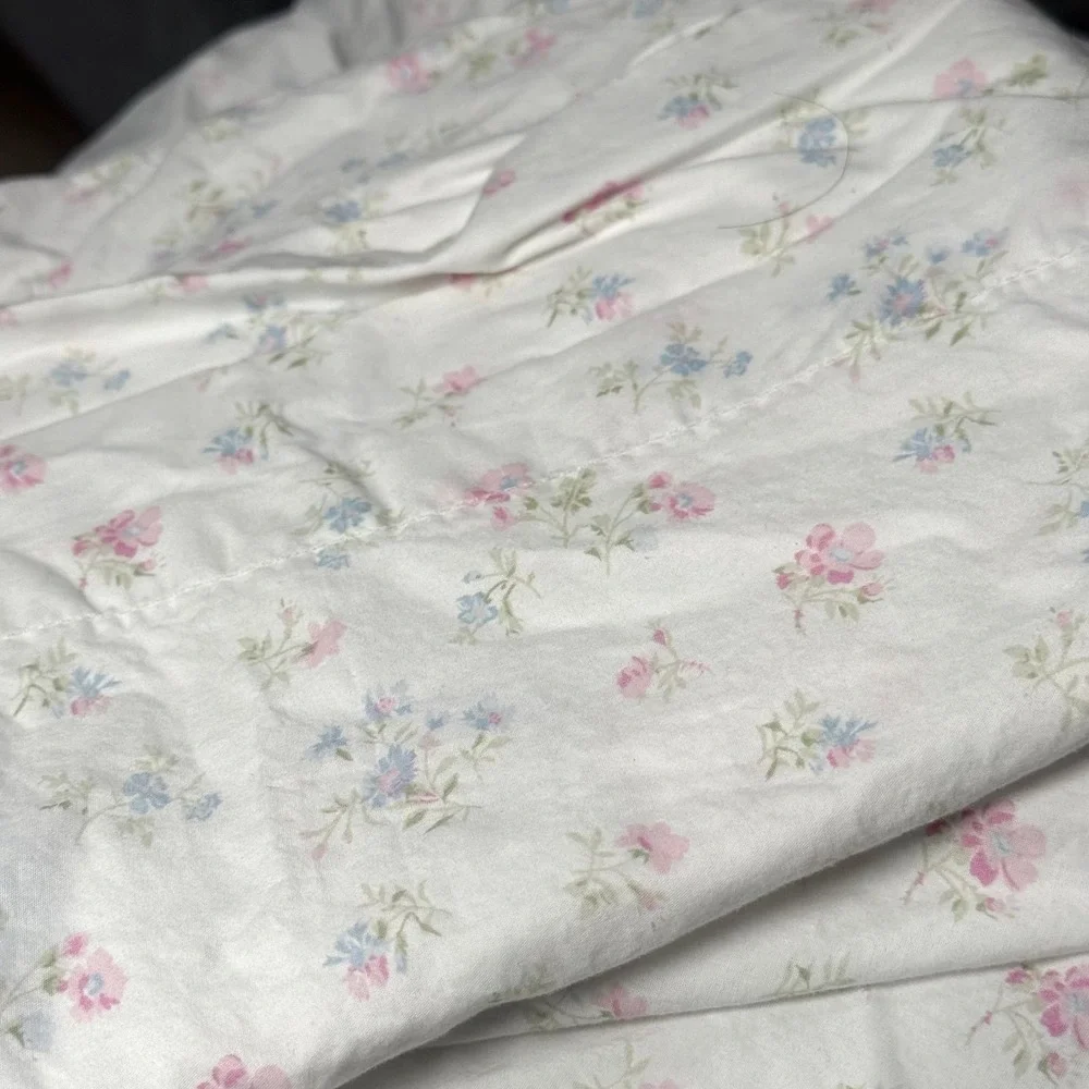 Simply Shabby Chic Candy Floral Queen Sheet Set Fitted Flat & 2 Pillowcase 4pc